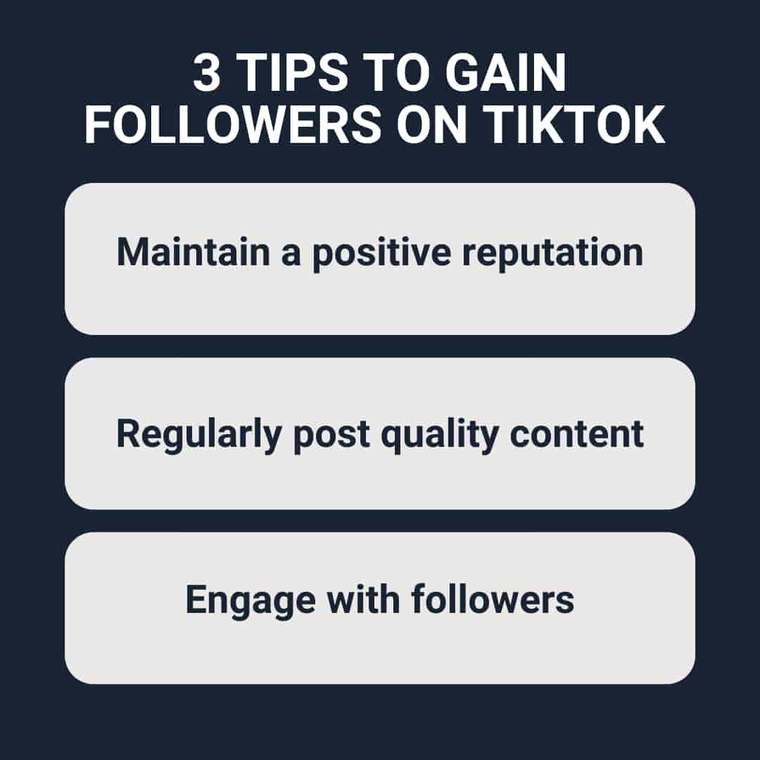 3 tips to gain followers on TikTok