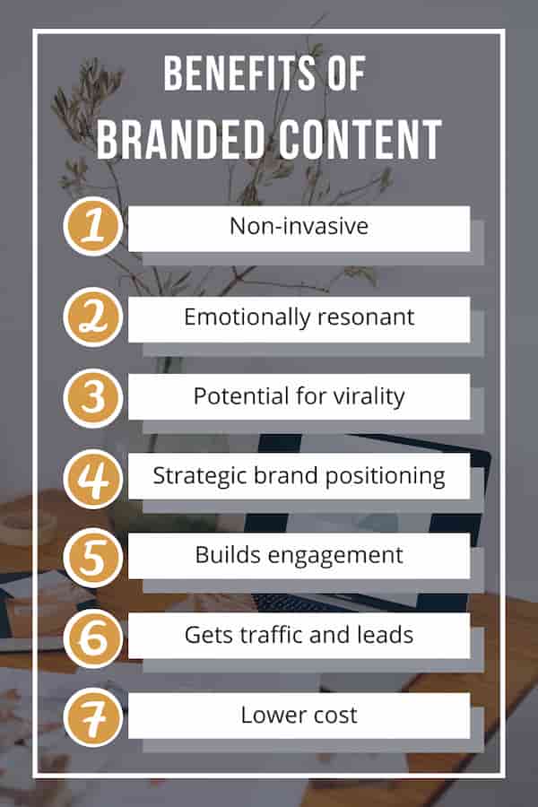 Benefits of branded content