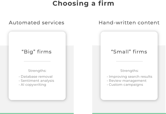 Choosing a firm