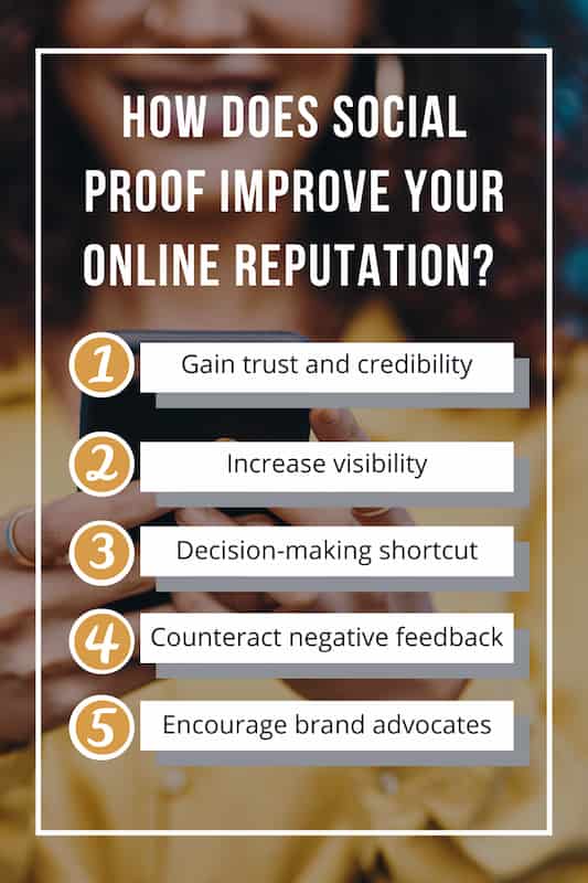 How does social proof improve your online reputation 