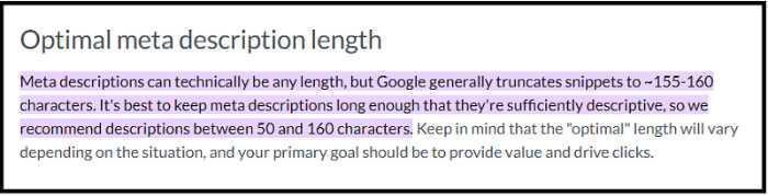 Optimal meta description length