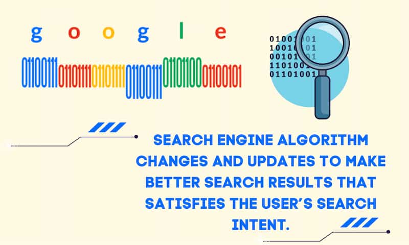 Search engine algorithm changes