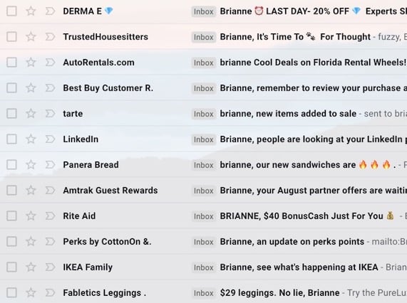 personalized inbox