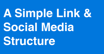 A Simple Link & Social Media Structure Experiment