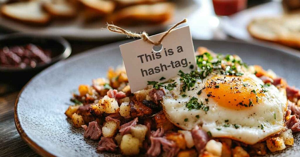 A "hash" tag. A tag on some hash. 