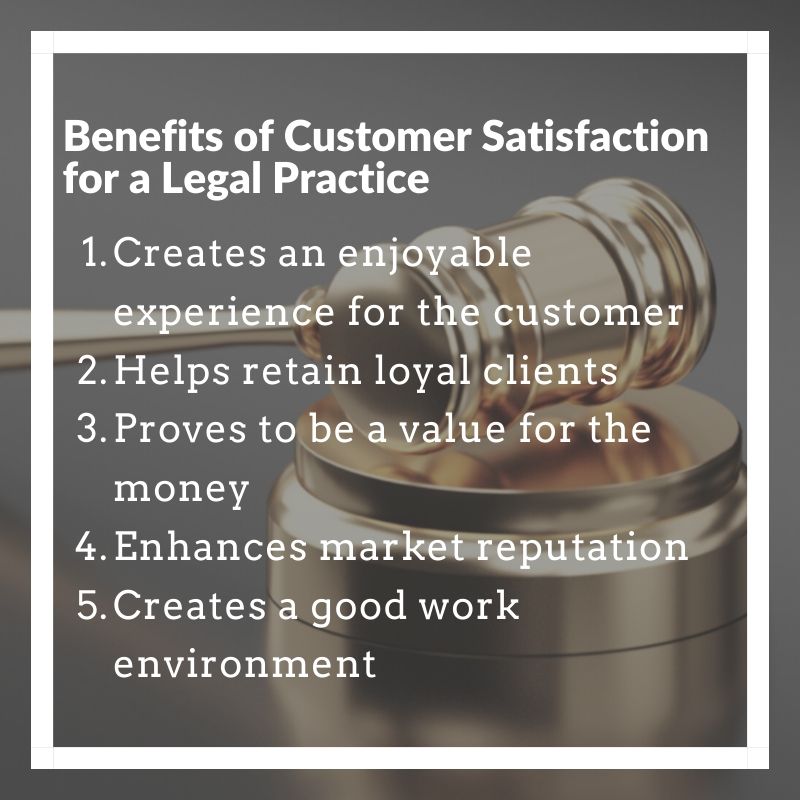 Benefits of Customer Satisfaction for a Legal Practice